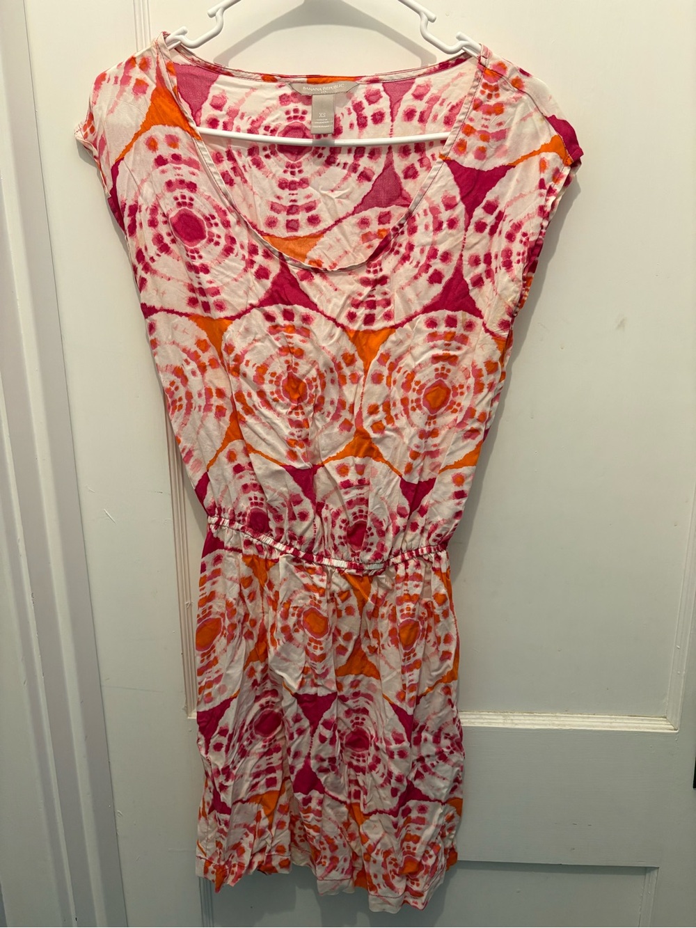 Women’s Pink & Orange Tie-Dye Casual Dress